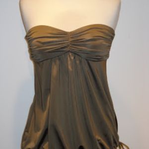 Trina Turk Cinch Top in Pewter Metallic Sz PS